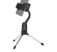 Microphone Tripod Stand, Foldable Mic Stand With Clip Holder, Lightweight Desktop Mic Stand, Lock-Tight Knob Mic Stand, Desktop Mic Stand For Singing, Adjustable Tripod Mic Stand For Desk