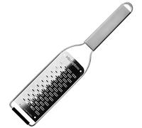 Microplane Nueva serie profesional - Corte de 2 vías, elegante diseño de acero inoxidable, perfecto para calabacines, manzanas, peras, rábanos, queso duro o chocolate y más, hoja de acero inoxidable