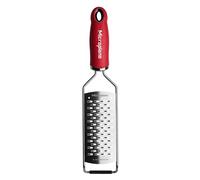 Microplane Gourmet Series - Rallador de queso con asa (cinta, rojo)
