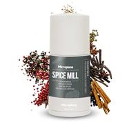 Microplane Molinillo de especias 2 en 1 - Cachemira Beige | Molinillo manual con hoja de acero inoxidable afilada | Ralla nuez moscada, canela, haba tonka, pimienta, nueces y más