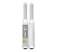Microplane Nueva serie profesional - rallador Zester | Diseño elegante de acero inoxidable | Perfecto para quesos duros como queso parmesano, jengibre, cítricos, chocolate, nuez moscada o canela |