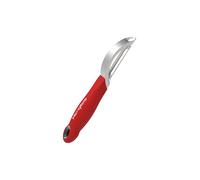 Microplane Specialty Serie Pelador, Acero Inoxidable 18/8, Plateado,Rojo
