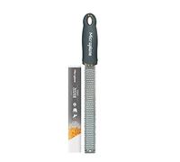 Microplane Premium Classic Grater Anthracite Ralladores y cortadores manuales, Acero Inoxidable Plástico, Multicolor, Único