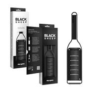 Microplane Rallador de Cocina Tipo raspador Grande con Hoja de Acero Inoxidable Fabricada en Estados Unidos para parmesano, Chocolate, trufas y rulos de Mantequilla de la Serie Black Sheep