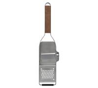Microplane Serie Master Rallador de Cocina, Acero Inoxidable Madera de Nogal