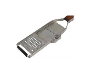 Microplane Serie Master Rallador de Cocina, Acero Inoxidable Madera de Nogal