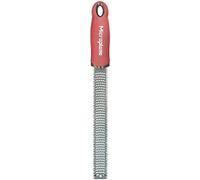 Microplane Zester - Rallador de Cocina en Pintalabios Rojo para cítricos, parmesano, Jengibre, Chocolate y Nuez moscada con Hoja Fina de Acero Inoxidable. Fabricado en Estados Unidos