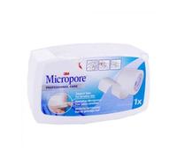 3M Micropore Esparadrapo para piel sensible Blanco 2,5 cm x 9,14 m - 1 ud