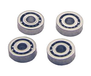 Microrodamiento de bolas de acero K15 cerrado (Ø x H) 4 mm x 2 mm, 4 unidades