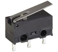 Microrruptor palanca 12,8mm 3a/125vac omron on-(on)