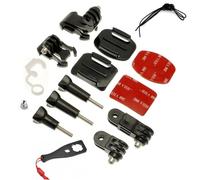 micros2u Kit de Montaje de 14 piezas compatible GoPro Hero 10, 9, 8, 7, 6, 5, 4, 3, Session. Apta para otras cámaras de acción.