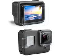 micros2u Protector de pantalla y lente ultra transparente para GoPro Hero 8 negro (6 unidades) 4 protectores de cristal templado 9h + 2 películas protectoras HD (PET)