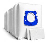 Microsafe 20 Bolsas para Aspiradora Compatible con Rowenta Compact Power, Silence Force Compact y RO39XX | Compatible con Hygiene+ ZR200520 y ZR200720 | Bolsas de Microfibra Resistentes