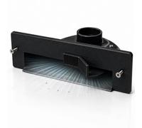 Microsafe VacPan | Recogedor para aspiradora Central | Entrada de Barrido para zócalo con Interruptor de pie | Compatible con la mayoría de Sistemas de aspiración Central | Negro