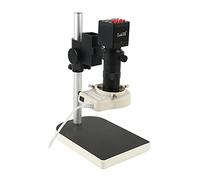 Microscope 1080P 720P HDMI VGA Digital Electronic Video Microscope Camera+100X C Mount Lens+56 LED Ring Light + Table Stand Compatible with PCB Repair (Color : 1080P B Set) (1080p a Set)