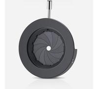 Microscope Aperture,Laboratory Adjustable Aperture,Standard M4 Interface,Diameter 1mm-20mm,Used for Camera Optical Instrument Microscope Slides(Aperture+Bracket)