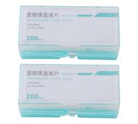 Microscope Cover Slides Ultra Transparent Premium Glass for Experiments (18 * 18mm)
