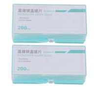 Microscope Cover Slides Ultra Transparent Premium Glass for Experiments (24 * 24mm)