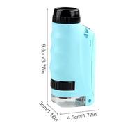 Microscope for Kids, 60X-120X LED Lighted Pocket Microscope Science Experiment Toy for Stem Learning, Discovery, Home, School, Classroom, Birthday, Christmas