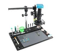 Microscope Professional Magnification Microscope Repair Platform 36MP 4K HDMI Microscope Camera 120X/180X/300X C Mount Lens 144 LED Lamp (Color : B Magnification : 300X)