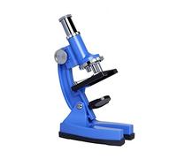 Microscopio, 450X Estudiante Infantil Microscopio Biológico Conjunto de protección Ambiental Vidrio óptico(Blauw)