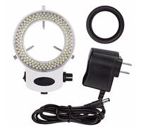 Microscopio Ajustable 144 LED Iluminador de luz de Anillo for microscopio estéreo y cámara