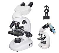 Microscopio biológico binocular, 40x-1600x con microscopio iluminado óptico de cabeza giratoria 360 grados