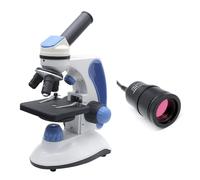 Microscopio Biológico, Digital LED 40x-2000x 2.0MP Cámara USB 100 PCS preparado Diapositivas(Microscope Camera)