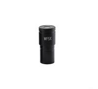 Microscopio biológico ocular WF5X WF10X WF15X WF20X lente gran angular 23.2mm aleación de aluminio óptica de vidrio visión clara brillante herramienta de investigación de laboratorio negro (WF5X/20)