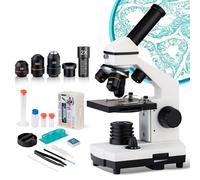 Microscopio de actualización 40X-2000X para niños, Estudiantes y Adultos, Potente microscopio biológico para niños, para Laboratorios Escolares, hogar, investigación científica biológica