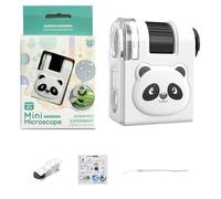 Microscopio de aprendizaje para luz y aumento múltiple, diseños portátiles para descubrimientos científicos, regalo, aula, pequeño