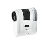 Microscopio de aumento de 100X fácil de fijar con luz LED y estilos de clip para teléfonos para exploración diaria del mundo, microscopio de inspección de joyas