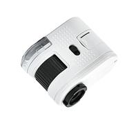 Microscopio de aumento de 100X fácil de fijar con luz LED y estilos de clip para teléfonos para la exploración diaria del mundo microscopio de iluminación LED