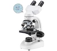 Microscopio De Compuesto Binocular, 360 ° Rotatable/45 ° Tilt IDSISE, 4 Objetivos: 4x/6x/10x/60x, Distancia Interpupilar Ajustable: 55-57 Mm, para El Laboratorio Escolar,5mm