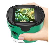 Microscopio de Mano 1000X para niños, 4K, Pantalla de 2 Pulgadas, Recargable, Mini microscopios Digitales de Bolsillo con Kit de Diapositivas, Regalo Edu portátil, para niños y Estudiantes