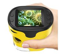 Microscopio de Mano 1000X para niños, 4K, Pantalla de 2 Pulgadas, Recargable, Mini microscopios Digitales de Bolsillo con Kit de Diapositivas, Regalo Edu portátil, para niños y Estudiantes