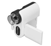 Microscopio de Mano 1000X para Niños, Microscopio de Bolsillo de 2,0 Pulgadas con 6 Luces LED Integradas, 6 Microscopios Digitales de Brillo Ajustable, para Niños y Niñas, (White)