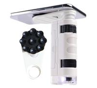 Microscopio de mano, aumento 100x, microscopio portátil, aumento 100X, aprendizaje científico para niños, estudio de naturaleza, proyectos de enseñanza, cumpleaños