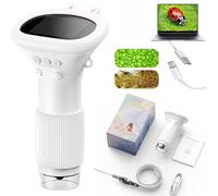 Microscopio de mano - Lupa digital recargable de 1000X, kit de exploración STEM pequeño, dispositivo de observación de bolsillo, herramienta de biología óptica interactiva | Gadget científico portátil