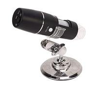 Microscopio de Mano Portátil, Microscopio Digital Inalámbrico de Base Giratoria WiFi para Investigación Biológica