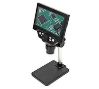 Microscopio de Moneda LCD, Microscopio Digital 1080P Longitud Focal Ajustable Soporte Extraíble USB 5.5 Pulgadas con 8 Luces LED para Grabado Fino para Computadora