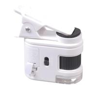 Microscopio de tamaño con aumento de 1000X, W5800B con clip | Microscopio fácil de usar para aficionados con luz LED que ilumina la herramienta de investigación científica de evaluación