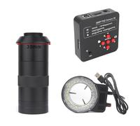 Microscopio de vídeo Digital Industrial, cámara de 38MP, 2K, 60fps, USB, Zoom 130X, Lente de Montaje en C, Almacenamiento USB TF for Soldadura de reparación Claro y Suave(C)