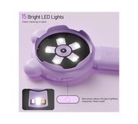 Microscopio de Vídeo Digital Portátil con Lupa IPS de 2,8", 2,0 MP, Aumento de 500X con 15 LED para Reparación de PCB, Color Azul