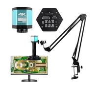 Microscopio de Video Industrial Full 4K 1080P HDM/I USB, cámara Digital con Sensor y Zoom 1-150X, Control Remoto(4K Ultra HD Set B)