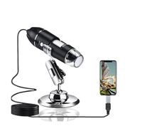 Microscopio Digital 3 en 1 Tipo C, 1600X, USB, portátil, electrónico, for Profesionales de la Salud y Belleza, for soldar, con Lupa LED(3in1-includes-stand)