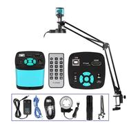 Microscopio Digital 4K 1080P, microscopio Industrial Full HD, cámara con Montura C, Soporte for Soldadura de PCB y reparación teléfonos móviles(4002 USB 48MP Set)