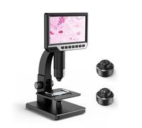 Microscopio digital, aumento de 2000x, conectividad WiFi y USB, enfoque ajustable con foco, 5 millones de píxeles, compatible con teléfonos móviles