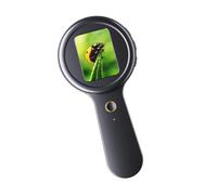 Microscopio digital con batería para niños, tasa IP54, lupa ligera, ABS, para dispositivos educativos al aire libre, herramienta educativa, microscopio