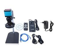 Microscopio digital de 14 MP HDMI con micrófonos digitales de bolsillo USB de alta definición, adaptadores de cámara de Microscopio electrónico a montura C(EU Plug)